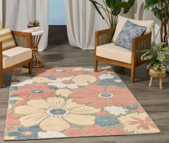 Nourison Home™ Aloha Rose 5'x8' Area Rug-1