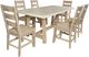 Jofran Inc. Sierrafina 7-Piece Almond 72" Counter Table Set -0