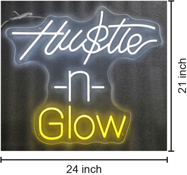 Classy Living Enlightened Hustle n Glow Neon Sign-2