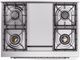 Ilve® Nostalgie II Series 36" Glossy Black Pro Style Dual Fuel Range-2
