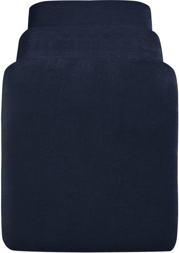 Meridian Furniture Willow Navy Chenille Bench-2