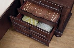 Mazin Furniture Begonia Cherry Brown Nightstand-3