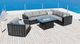 Enclover Chesnut Lux 4-Piece Black/Granite Sectional Set-1