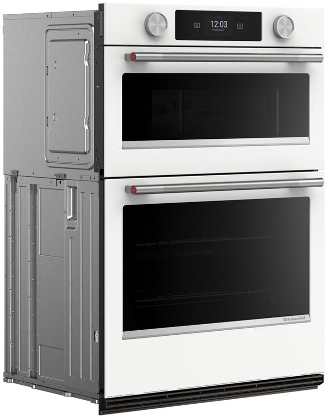 KitchenAid® 30" White Smart Oven/Micro Combo Electric Wall Oven  with Assisted Cook Cycles-4