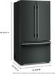 KitchenAid® 36" 24.3 Cu. Ft. Juniper Counter Depth French Door Refrigerator with Interior Dispense-4