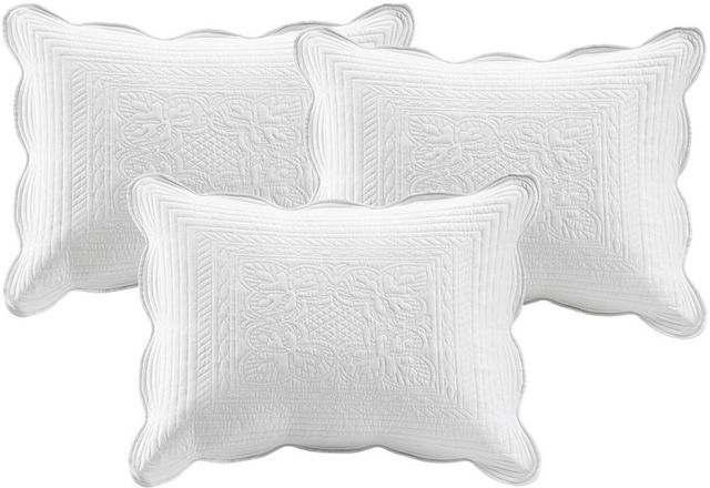 Olliix by Madison Park 6-Piece White Tuscany Reversible Scalloped Edge Daybed Cover Set-3