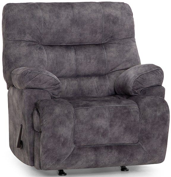 Franklin™ Boss Quiet Riot Charcoal Rocker Recliner-0
