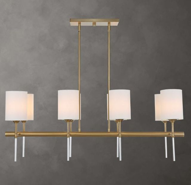Uttermost® Awyr Brass Linear Chandelier-1