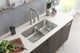 Elkay Lustertone® Classic Lustrous Satin 32-1/16" x 18-1/2" x 9" 40/60 Double Bowl Undermount Sink with Aqua Divide-3