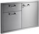 LYNX® Professional Classic 36" Stainless Steel Door Drawer Combination-3
