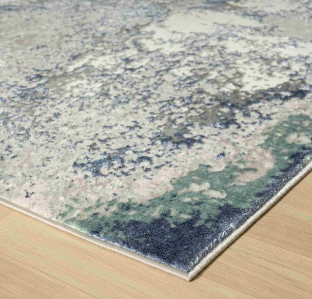 LR Home Antalya Gray/Teal 8x10 Area Rug-1