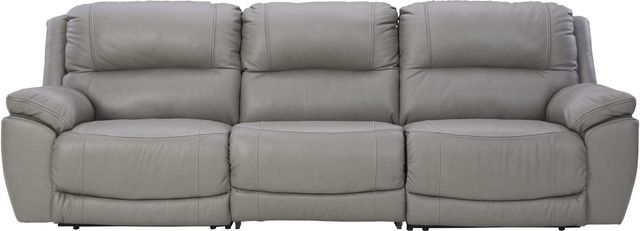Signature Design by Ashley® Dunleith 3-Piece Gray Power Reclining Sectional Sofa-0