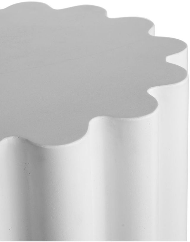 Moe's Home Collection Taffy White Concrete Outdoor Accent Table-1