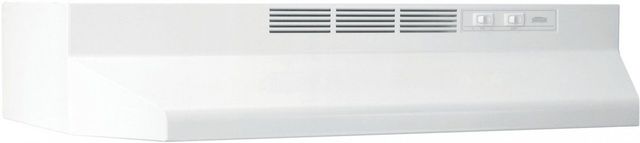 Broan® Buez1 Series 36" White Ductless Under Cabinet Range Hood-0