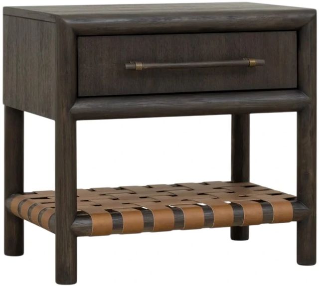 Modus Furniture Dorsey Basalt Gray 1-Drawer Nightstand-0