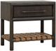 Modus Furniture Dorsey Basalt Gray 1-Drawer Nightstand-0