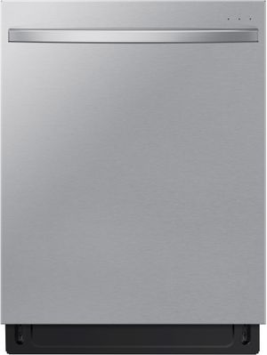 Front view of the Samsung 24" Fingerprint Resistant Stainless Steel Top Control Built In Dishwasher