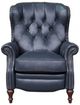 BarcaLounger® Kendall Shoreham Blue Leather Manual Recliner-2