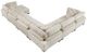 Homelegance® Traverse 6-Piece Beige U-Shape Modular Sectional with Reversible Chaise-4