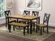 Emerald Home Arlington 6-Piece Black/Brown Dining Table Set-1