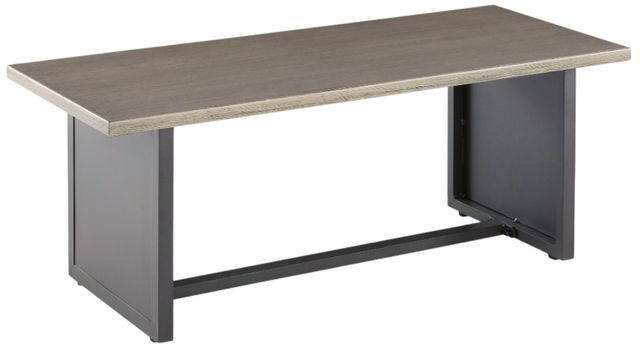 Signature Design by Ashley® Bree Zee Brown Aluminum Outdoor End Table with Black Base-0