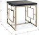 Elements International Ezra 2-Piece Chrome/Black Occasional Table Set-4