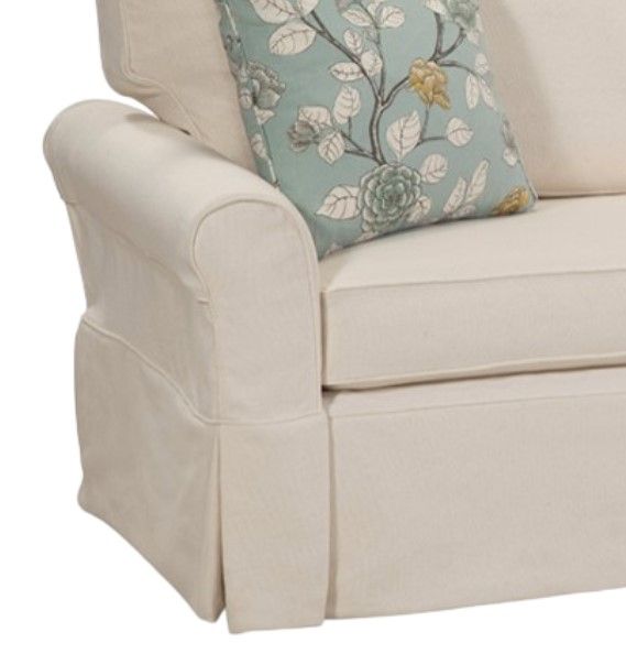Four Seasons Customizable Landon 2-Seat Slipcovered Sofa-1