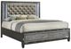 New Classic® Home Furnishings Radiance Black Pearl California King Panel Storage Bed-0