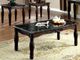 Furniture of America® Bramptom 3-Piece Black Occasional Table with Espresso Set-0