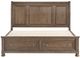 Homelegance® Bethel Antique Brown Eastern King Sleigh Storage Bed-1