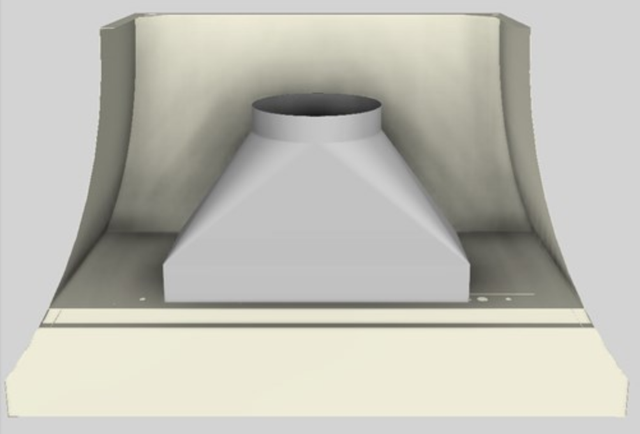 Vent-A-Hood® Designer Series 48" Biscuit Wall Mounted Range Hood-3