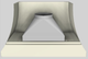 Vent-A-Hood® Designer Series 48" Biscuit Wall Mounted Range Hood-3