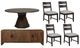 Parker House® Portico 6-Piece Gray/Hazelnut Dining Room Set-0