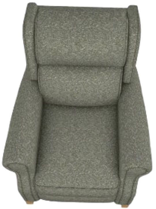 Best® Home Furnishings Customizable Joanna Manual High Leg Recliner with Honey Birch Legs-4