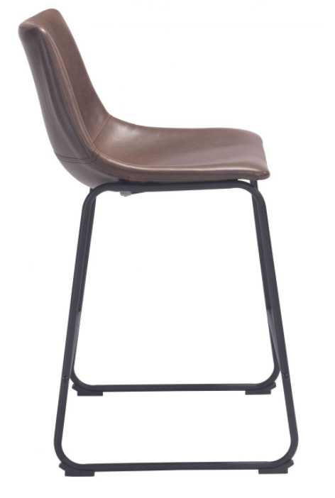 Zuo® Modern Smart Vintage Espresso Counter Chair-1