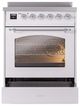 Ilve® Nostalgie II Series 30" White Pro Style Induction Range-2