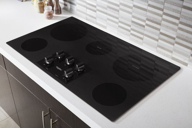 Whirlpool® 36" Black Electric Cooktop-2