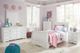 Signature Design by Ashley® Anarasia 3-Piece White Twin Sleigh Bed Set-4