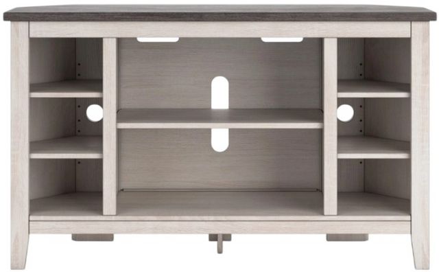 Signature Design by Ashley® Dorrinson Two-Tone Corner TV Stand-1