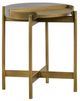 Armen Living Dua Antique Brass End Table-0