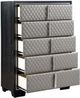 ACME Furniture Nicola Black/Silver Chest-2