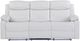 Global Furniture USA U6026 Blanche White Manual Reclining Sofa with LED-1