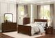 Mazin Furniture Abbeville Brown Cherry Queen Sleigh Bed-1