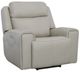 Flexsteel® Barnett Timber Leather Power Recliner with Power Headrest and Lumbar-0