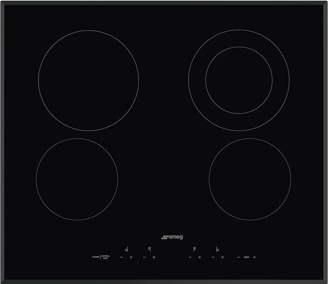 Smeg 24" Black Electric Cooktop-0