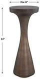 Uttermost® Miko Dark Bronze Aluminum Indoor-Outdoor Drink Table-1