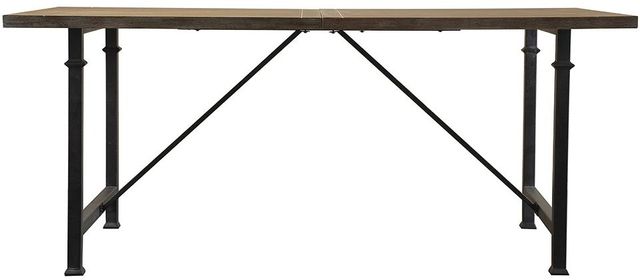 Olliix by Madison Park Grey Cirque Dining Table with Metal Legs-0