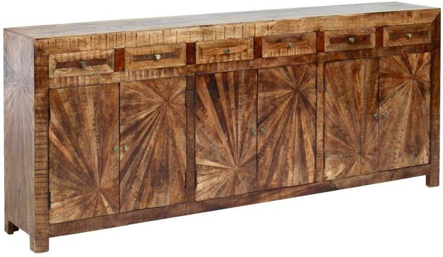 Jaipur Furniture Geometric Palettes Cayley Brown Jumbo Sideboard-0