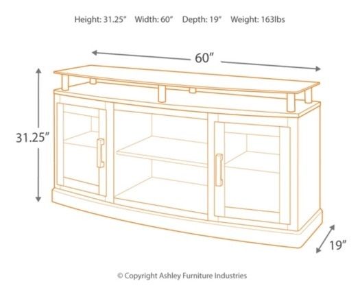 Signature Design by Ashley® Chanceen Dark Brown 60" TV Stand-2