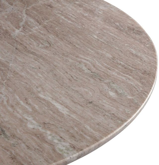 Home Trends & Design Palm Springs Brown Dining Table with White Wash Base-1